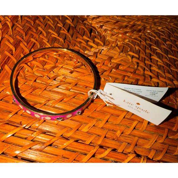 Kate Spade New York “Earn Your Stripes” Enamel Bangle NWT - Picture 11 of 11
